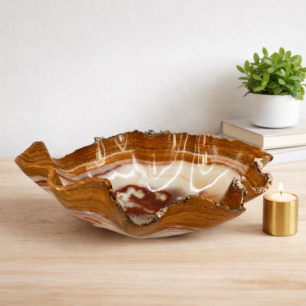 Decorative Onyx Bowl | Moscoso Vein