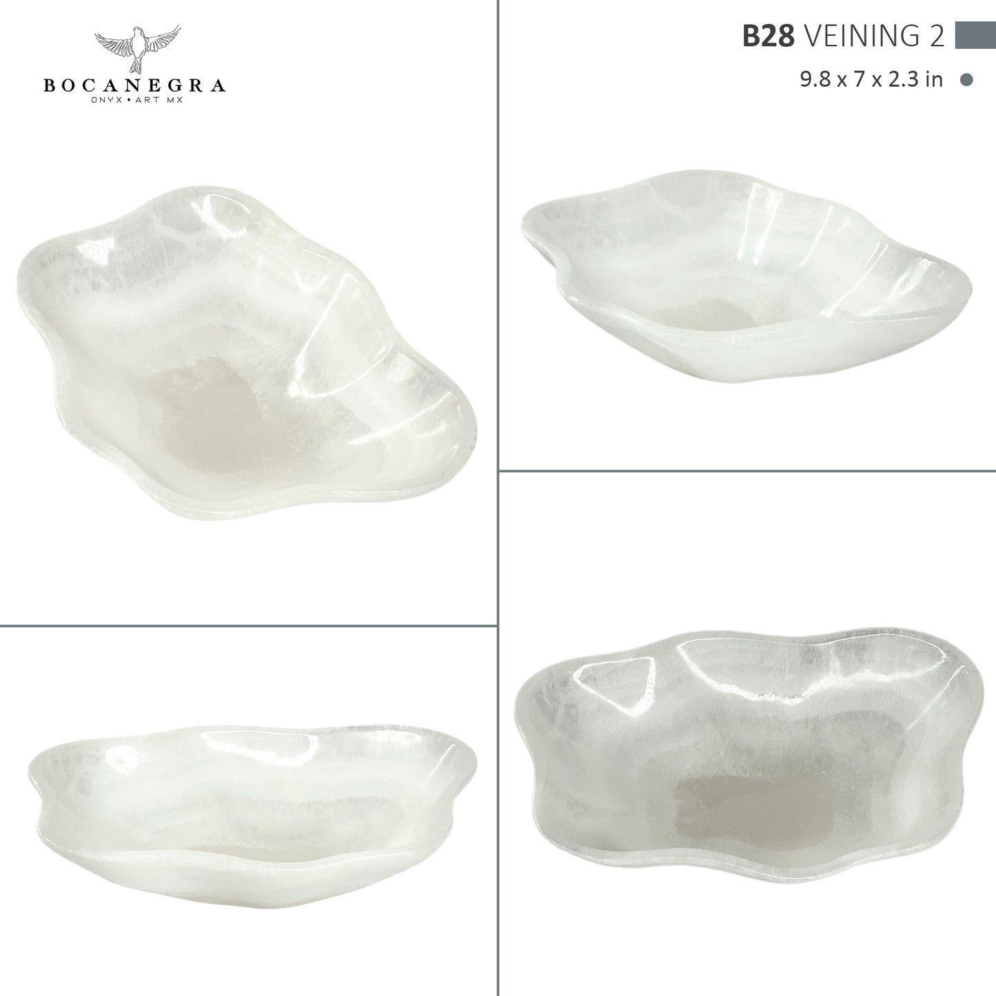 Hand-Carved Onyx Bowl – Elegant Natural Stone Decor