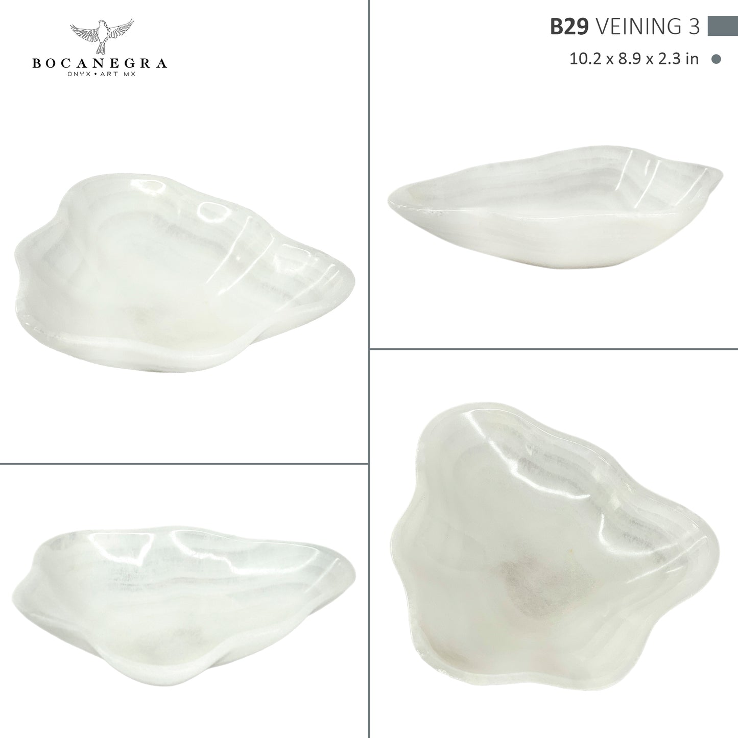 Hand-Carved Onyx Bowl – Elegant Natural Stone Decor