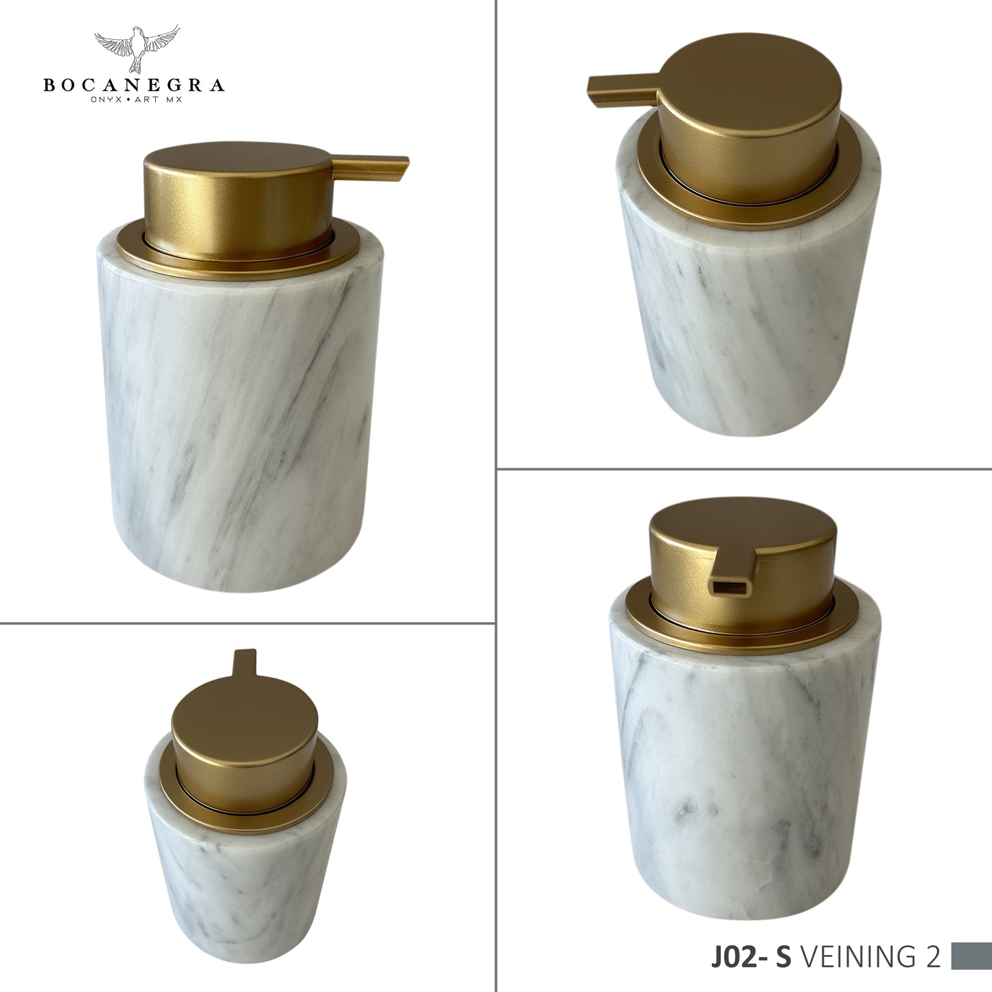 Handmade Marble Soap Dispenser - Simple Elegance for Your Home