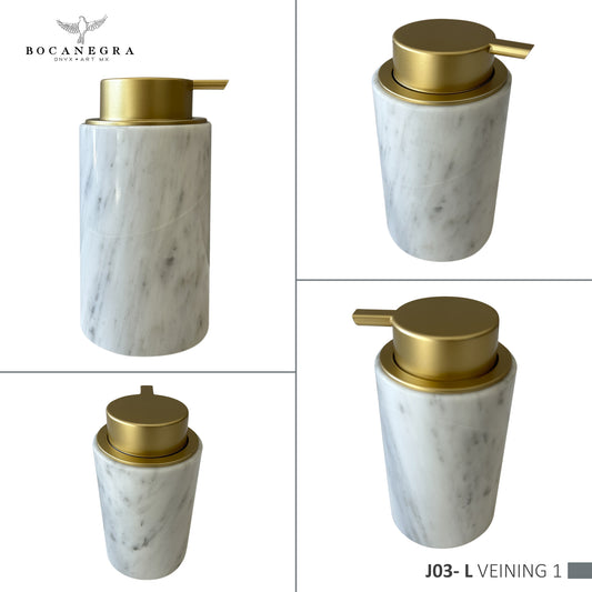 Handmade Marble Soap Dispenser - Simple Elegance for Your Home