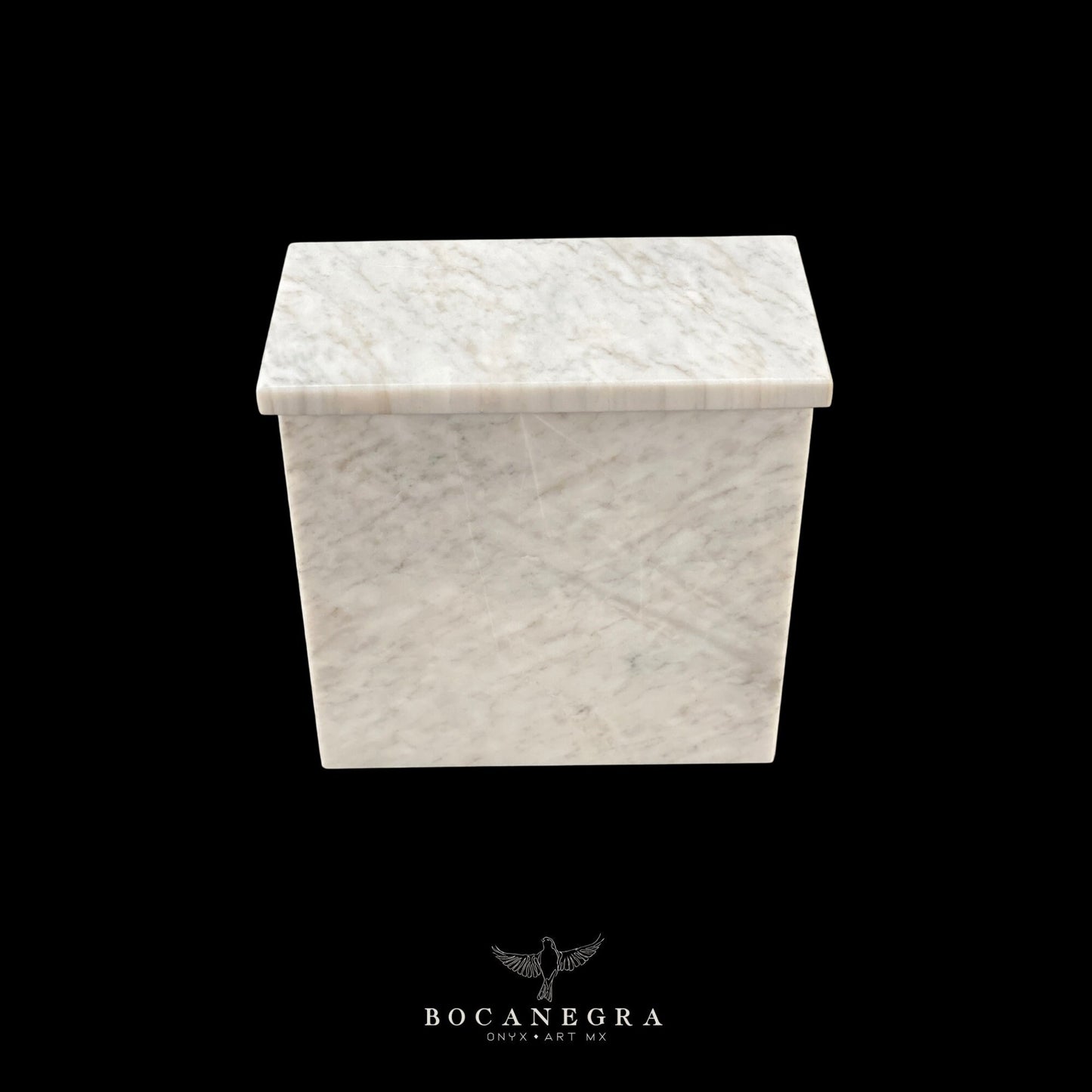 White Marble Urn for human or pet ashes | Cremation Urn |