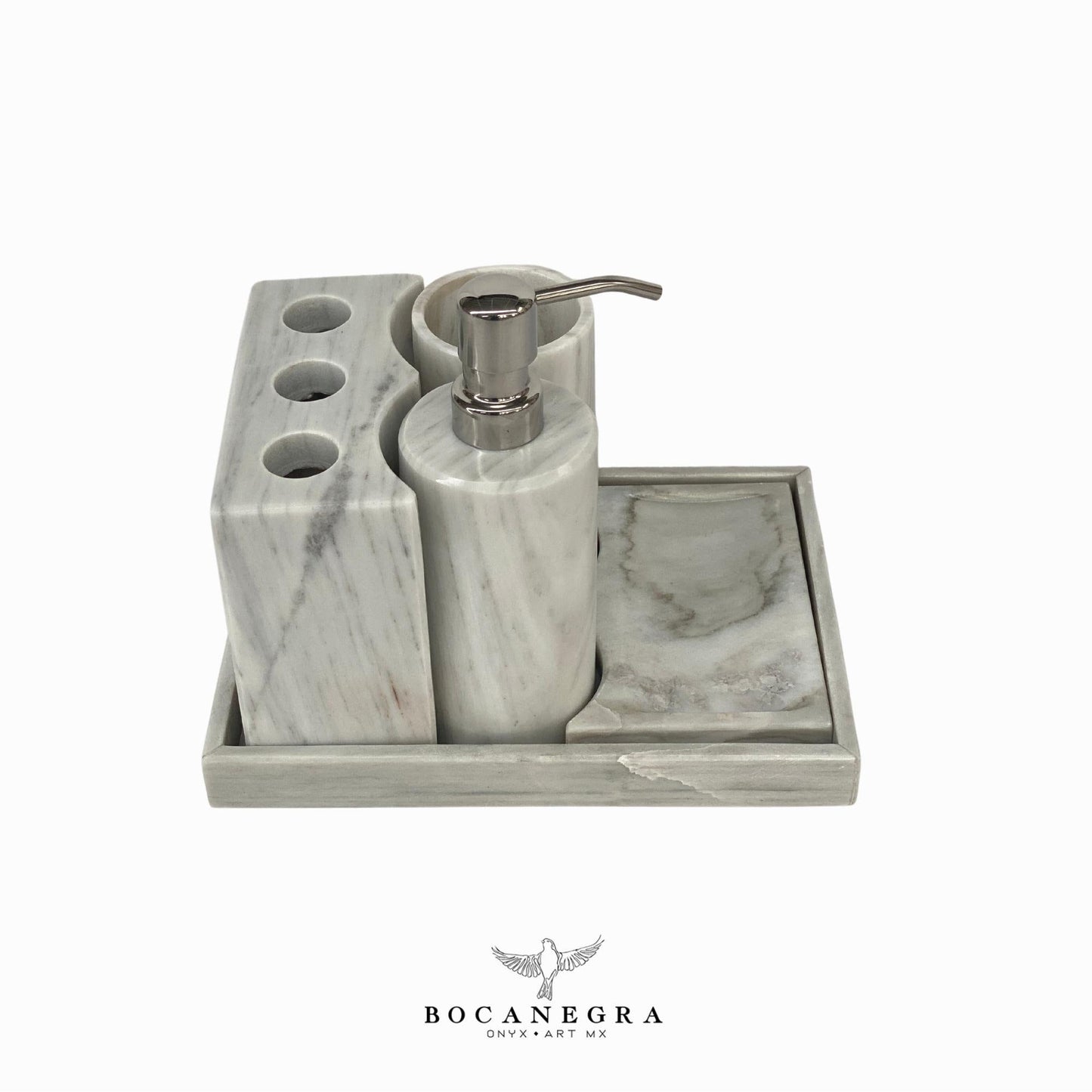 White Marble Soap Dispenser Set | Soap Pump | Beauty & Care