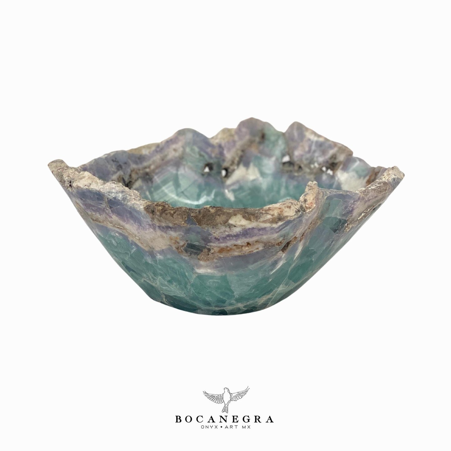 Decorative Fluorite Bowl - Centerpiece - Fruit Platter