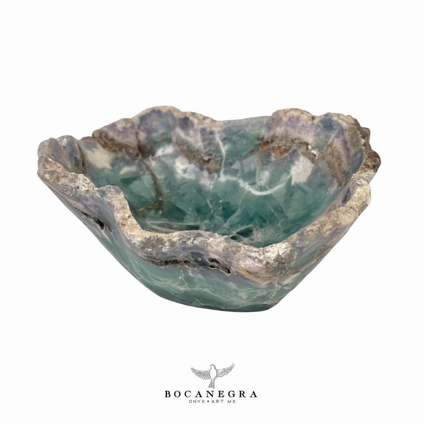 Decorative Fluorite Bowl - Centerpiece - Fruit Platter