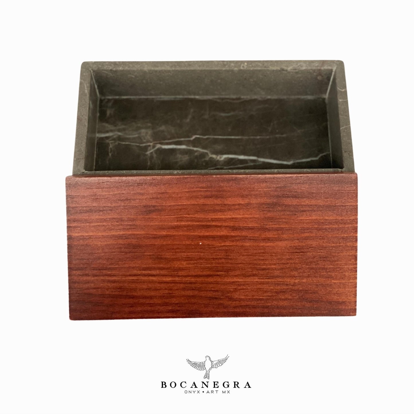 Gray Marble Rectangular Jewelry Box - Organizer - Storage Box