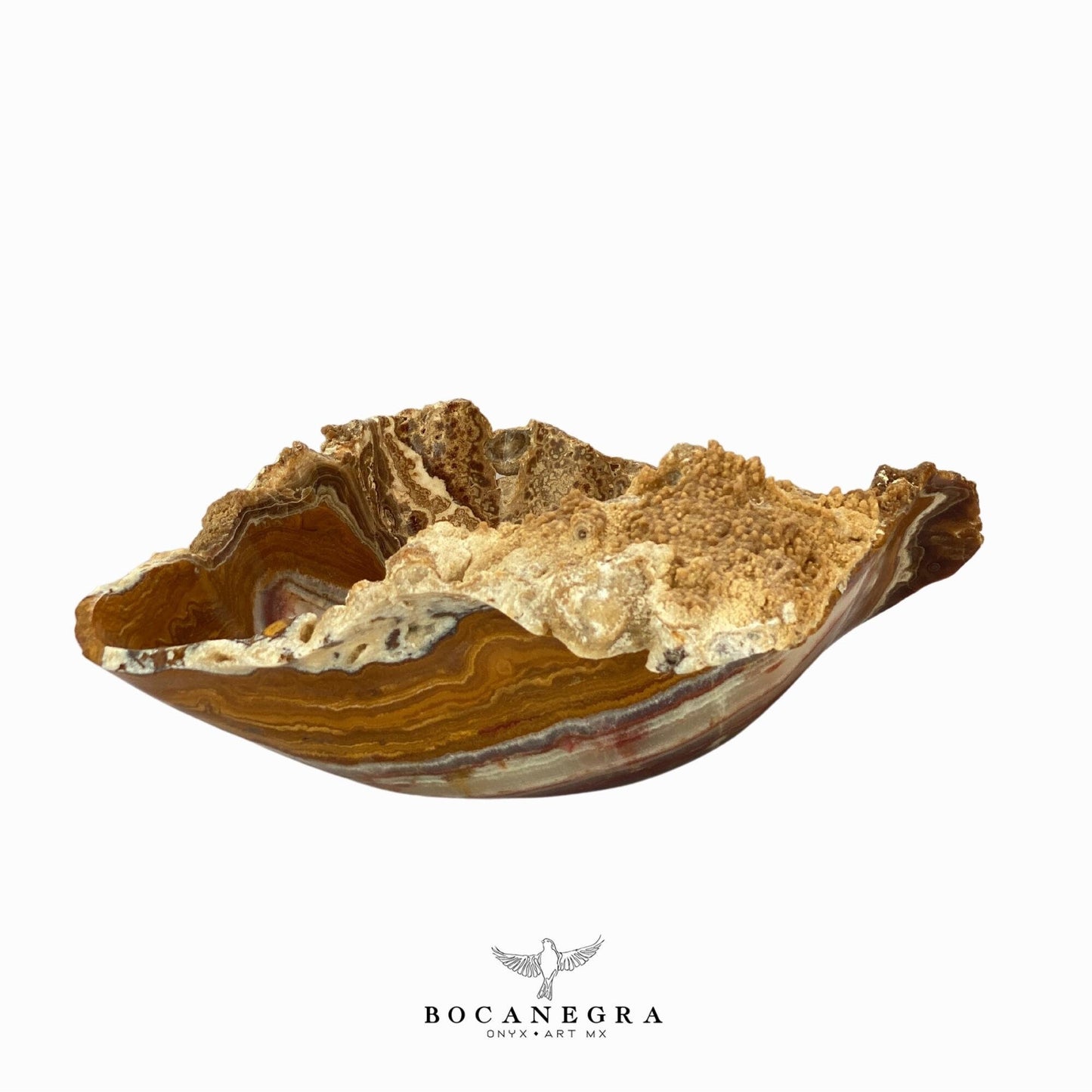 Brown & Beige Decorative Onyx Bowl - Centerpiece - Fruit platter