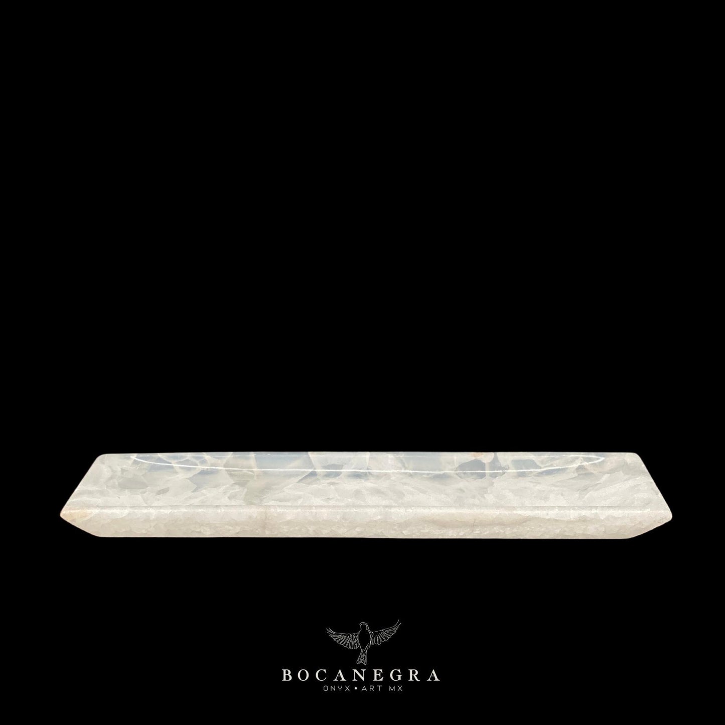 White Onyx Vanity Tray - Rectangular Jewelry tray - Trinket plate