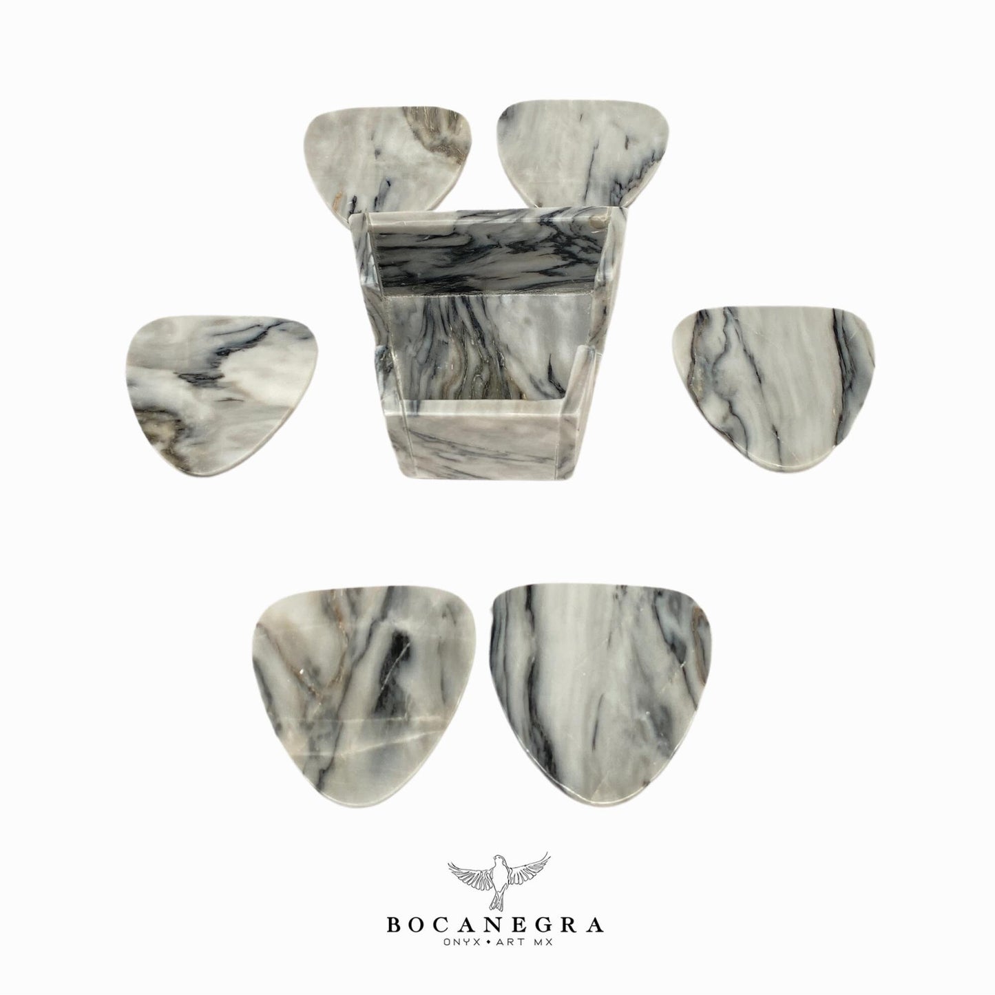 Gray Marble Coasters Set - Cup holder (6 Set)