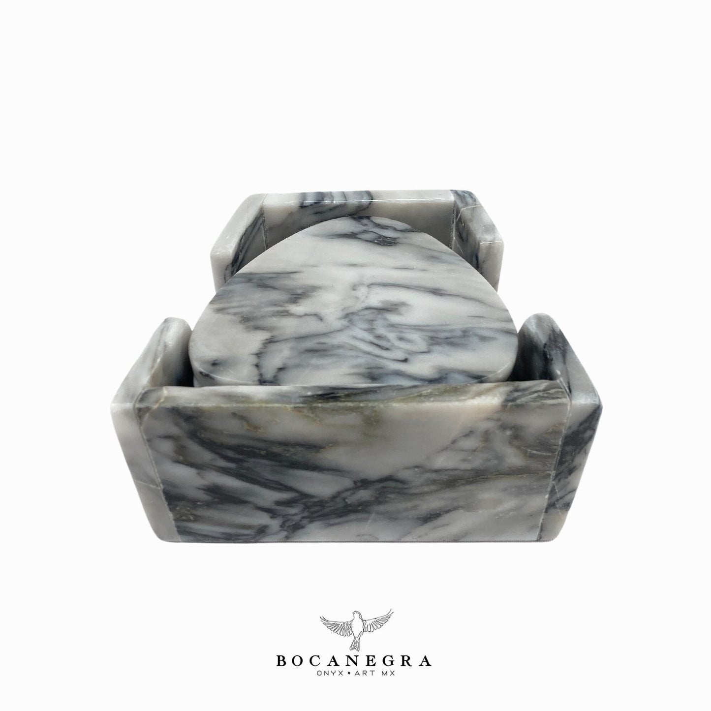 Coasters Set of 6 gray Marble⎪Cup holder