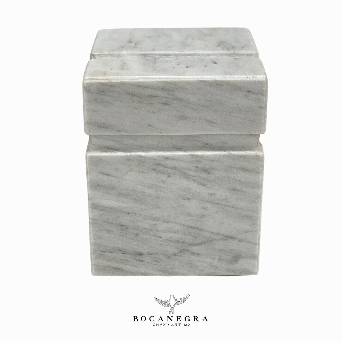 White Marble Cremation Urn for Human or pet Ashes