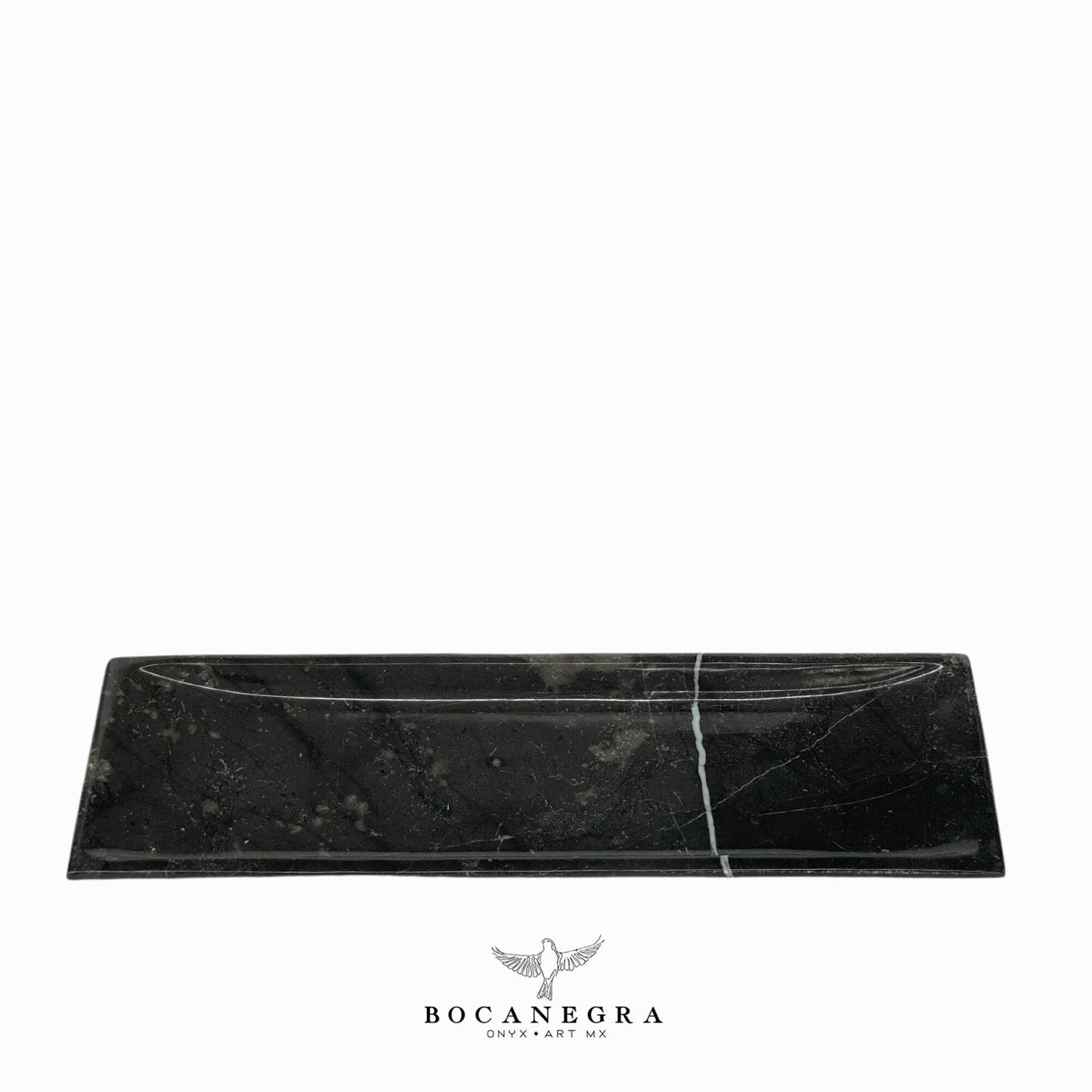 Black Marble Vanity Tray - Rectangular Jewelry tray - Trinket plate