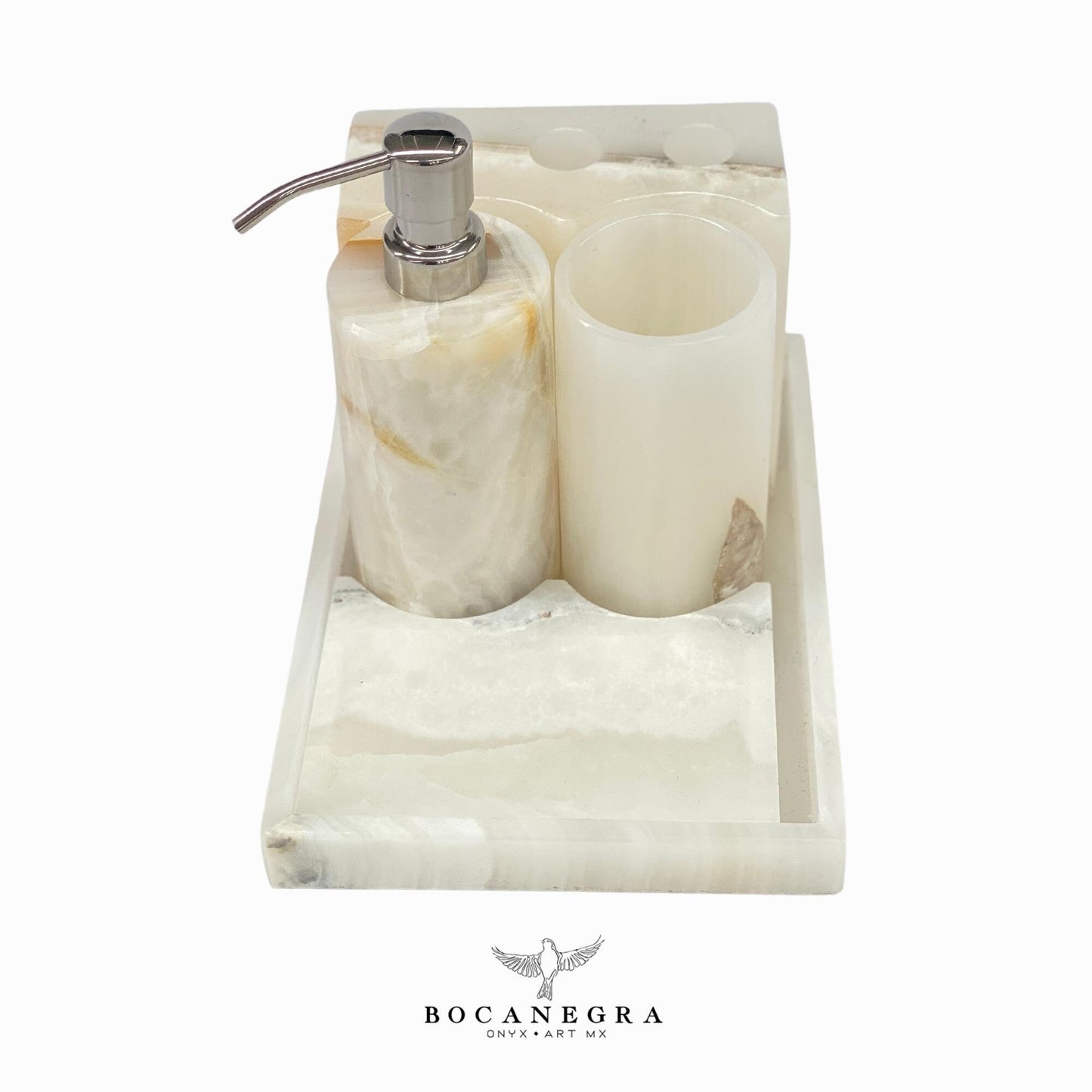 Gorgeous Bathroom Onyx Soap Dispenser Set | Soap Pump | Beauty & Care