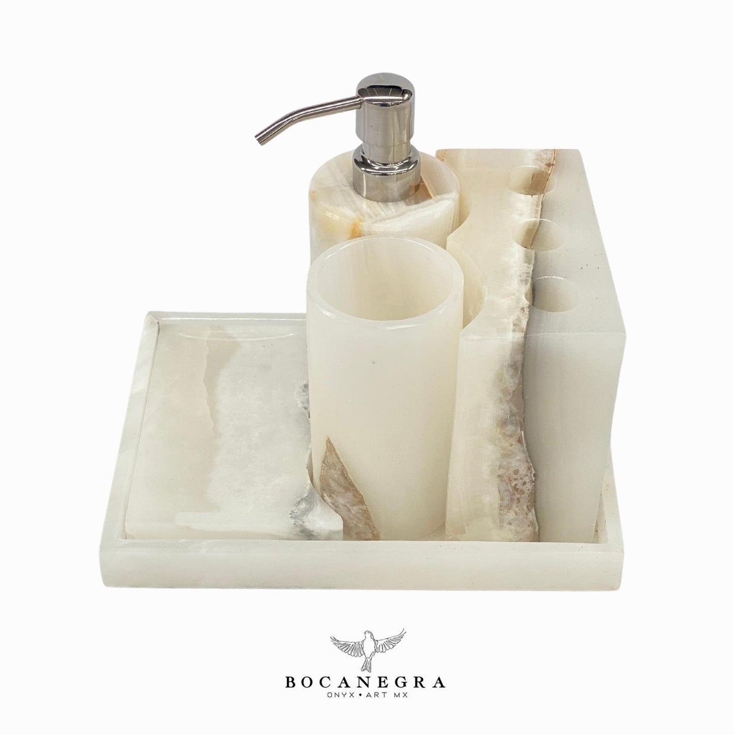 Gorgeous Bathroom Onyx Soap Dispenser Set | Soap Pump | Beauty & Care