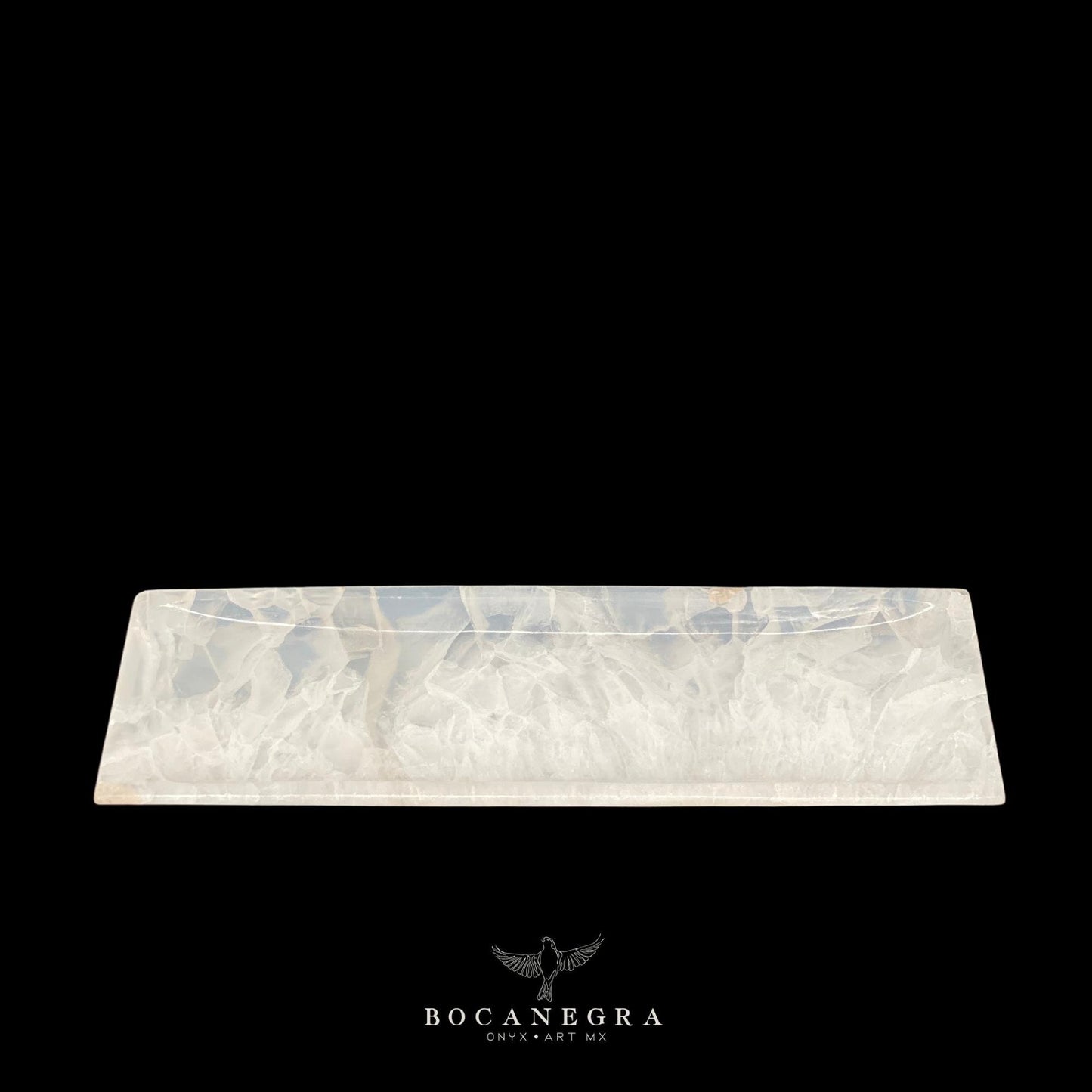 White Onyx Vanity Tray - Rectangular Jewelry tray - Trinket plate