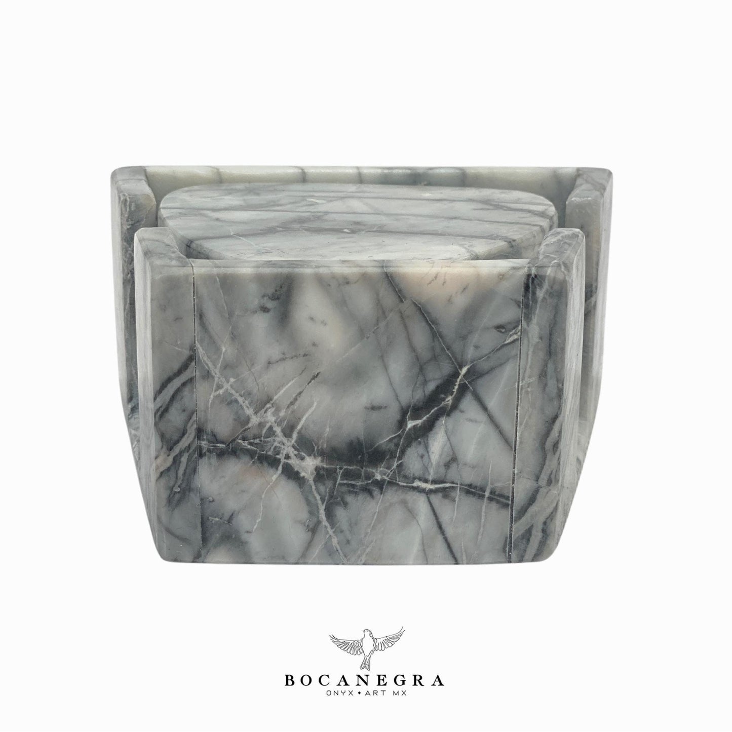 Coasters Set of 6 gray & white Marble⎪Cup holder
