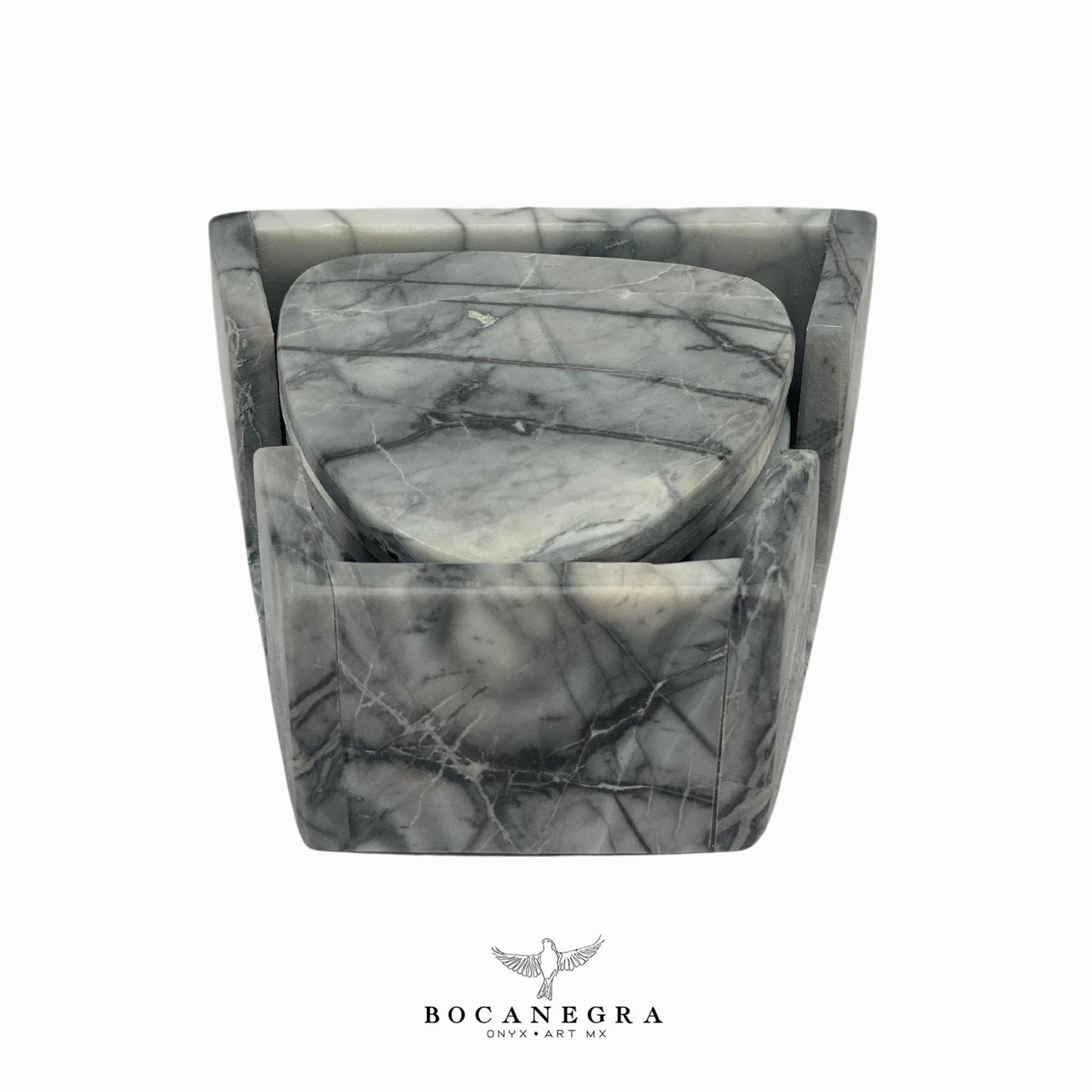 Coasters Set of 6 gray & white Marble⎪Cup holder