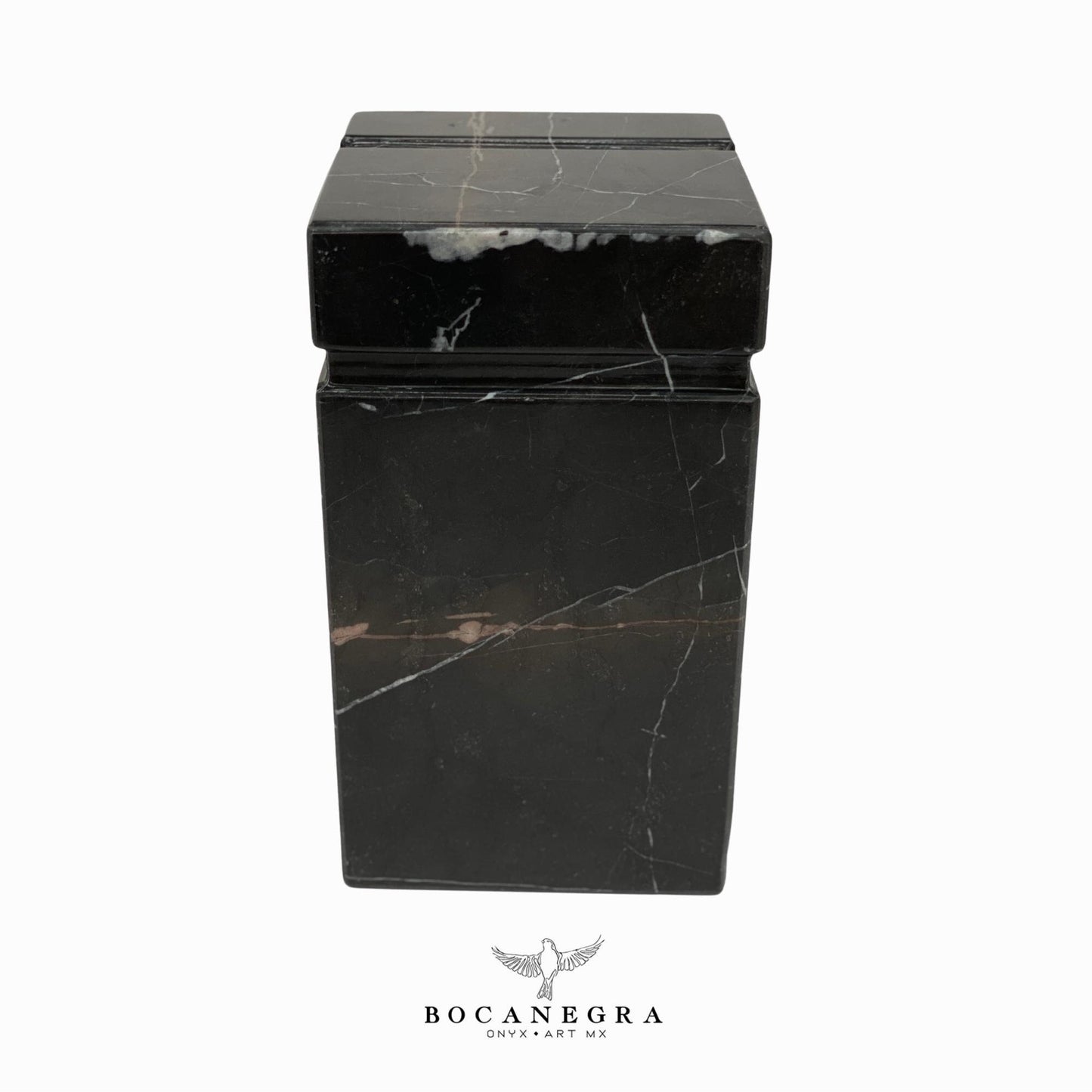 Black Marble Cremation Urn for Human or pet Ashes