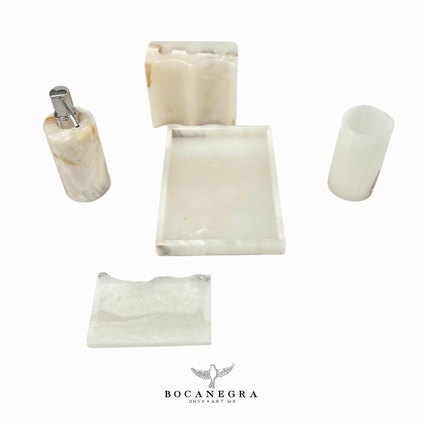 Gorgeous Bathroom Onyx Soap Dispenser Set | Soap Pump | Beauty & Care