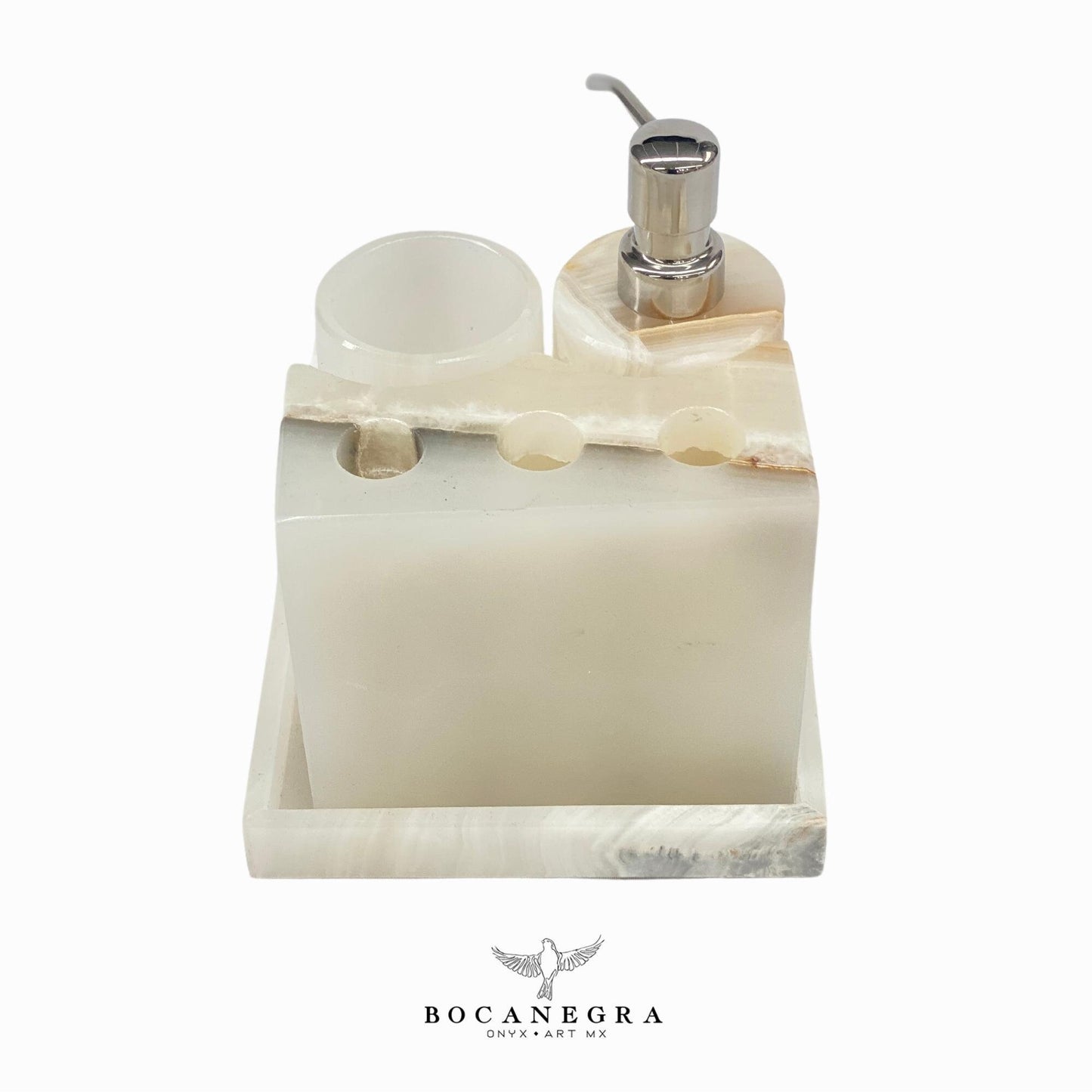 Gorgeous Bathroom Onyx Soap Dispenser Set | Soap Pump | Beauty & Care