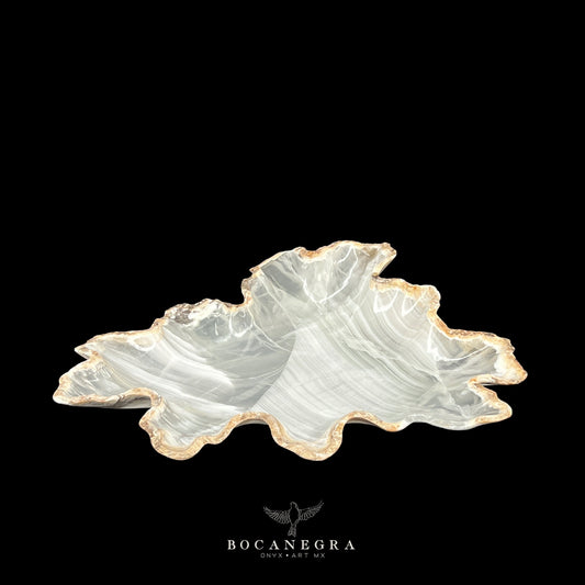 White Decorative Onyx Bowl - Centerpiece - Fruit Platter