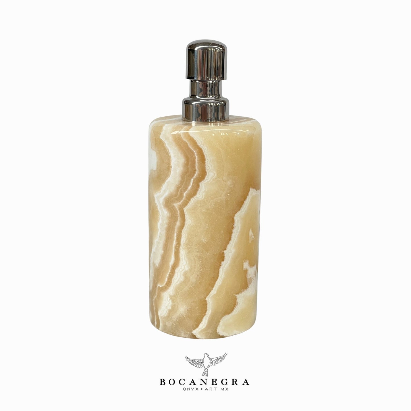 Beige and White Onyx Soap Dispenser | Soap Pump | Beauty & Care