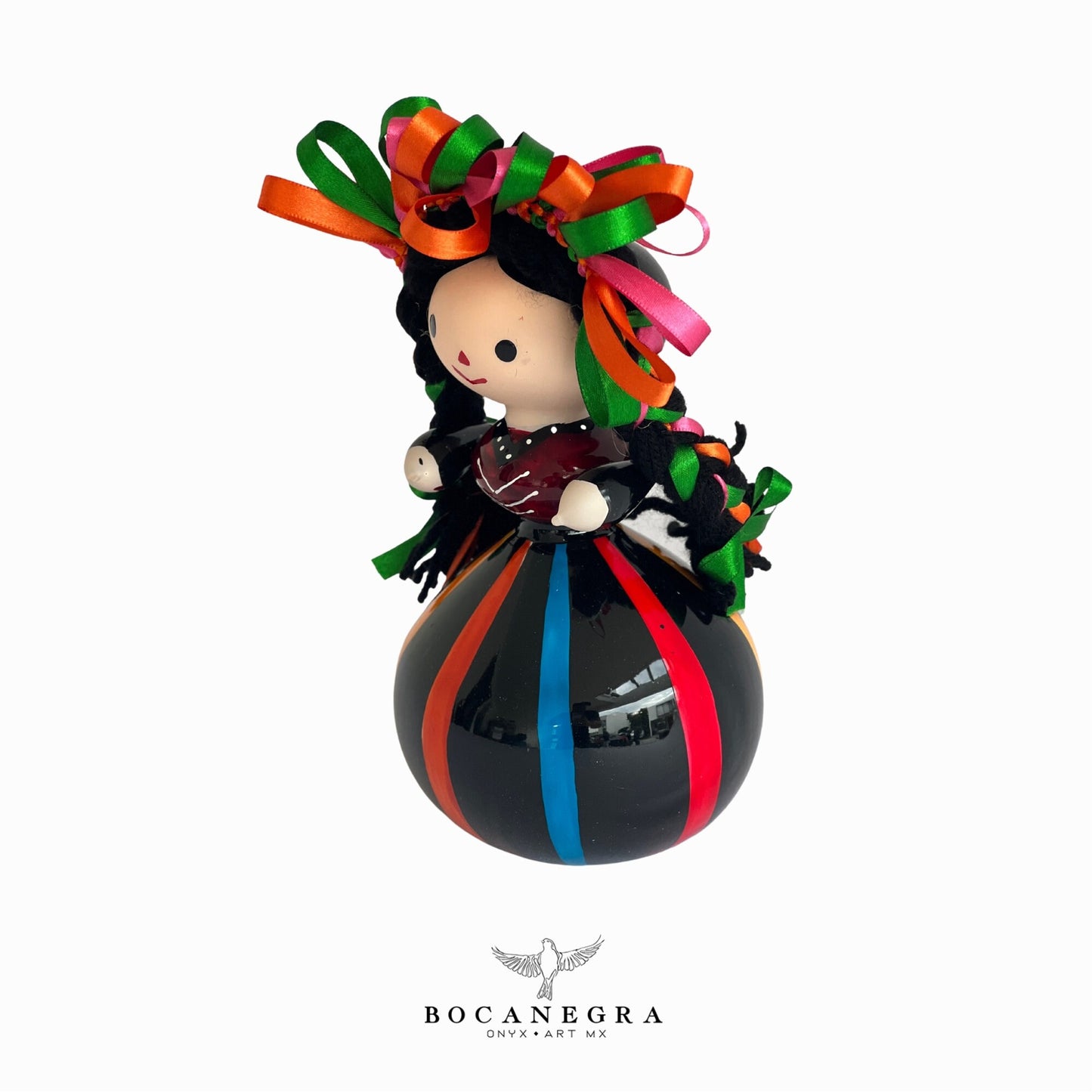 Authentic Mexican Lele Doll, A Delightful Piece of Cultural Art, Blown glass doll, Handcrafted Blown glass, Traditional Lele - Mexican Gift